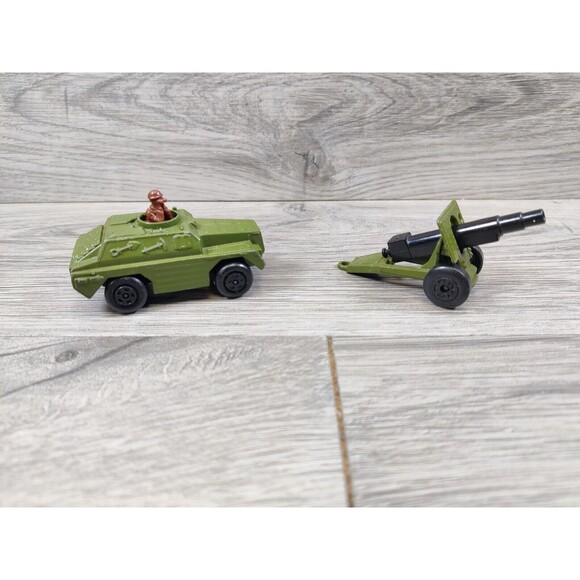 Vintage 1973 Lesney Matchbox Rolamatics No 28 & Gun Diecast Car Made in England - Picture 1 of 10